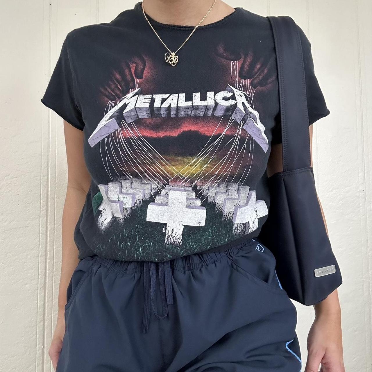 Metallica baby tee labeled size small. So cute! ️‍🔥... - Depop