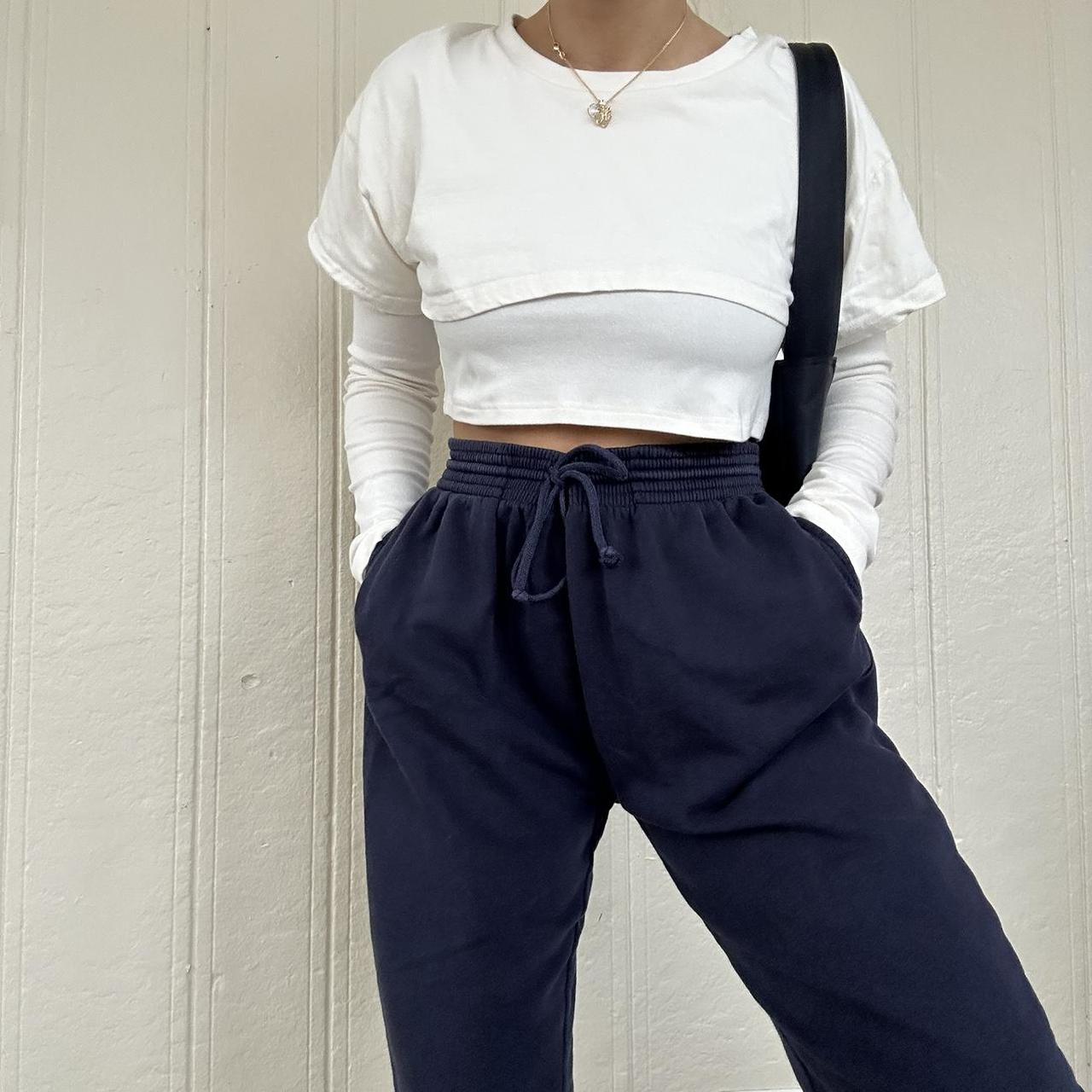 White layered crop top , fits like a small. So cute... - Depop