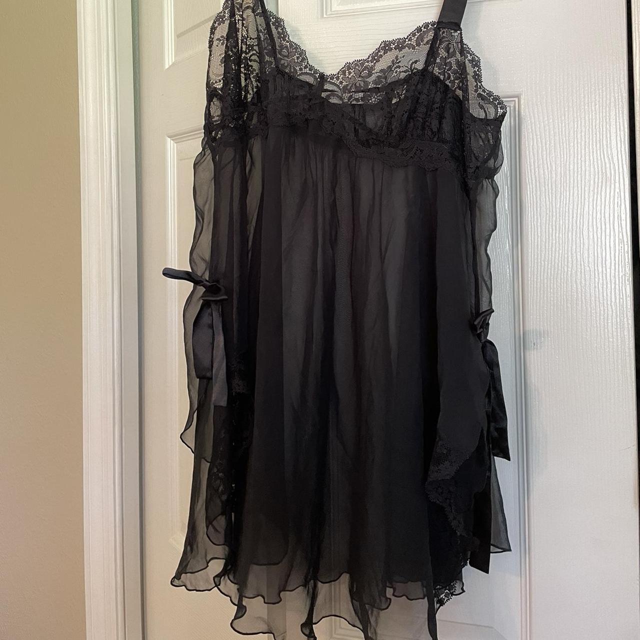 Vintage Victoria Secret Slip Dress Bow detaling... - Depop