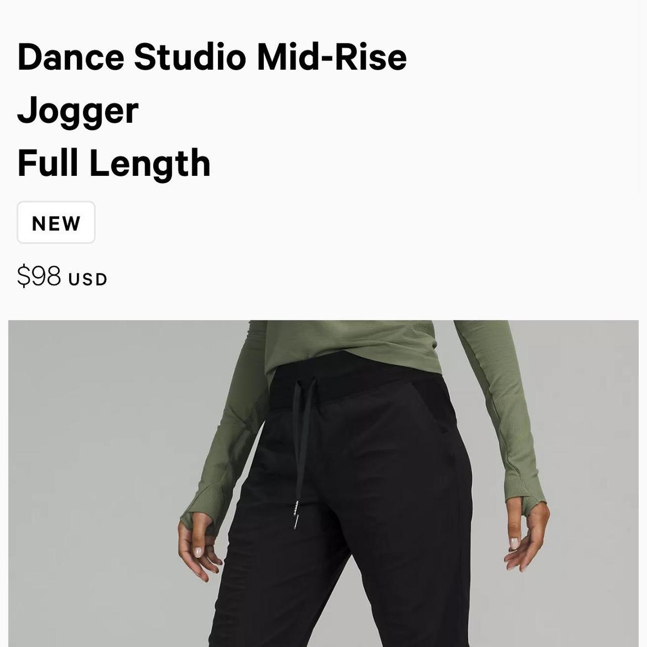 Dance studio mid rise cropped pant Size 4, black - Depop