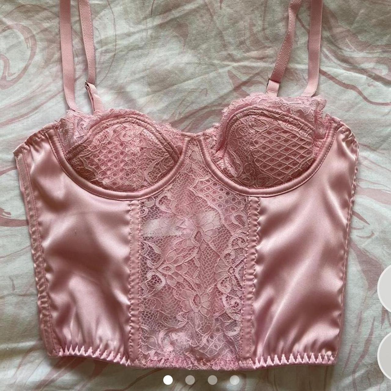Urban outfitters pink corset top Size xs Doesn’t... Depop