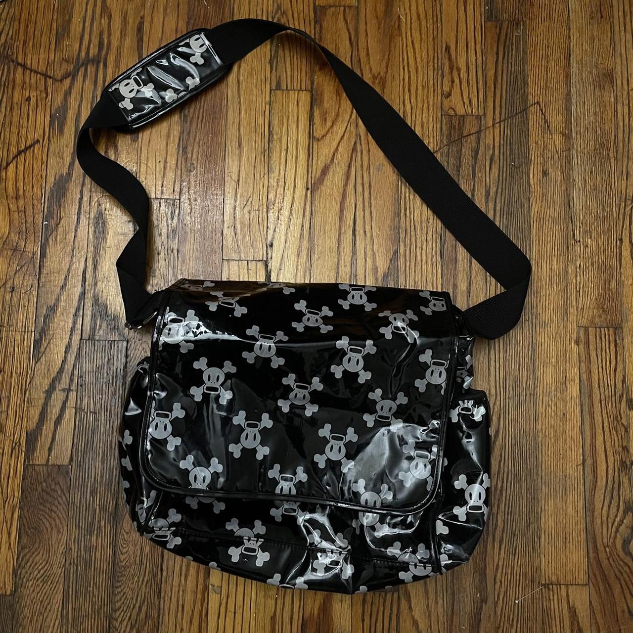 Paul Frank Women's Black and White Bag | Depop