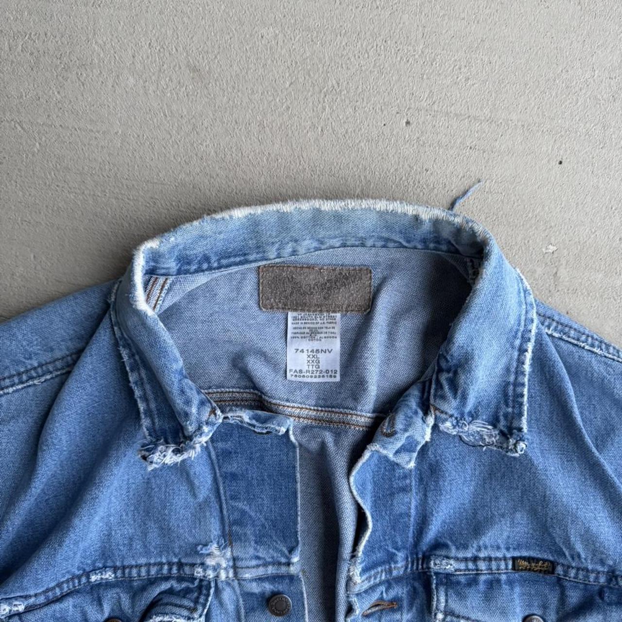 Wrangler Men's Jacket - Blue - XL – 90s blue deni… - image 2