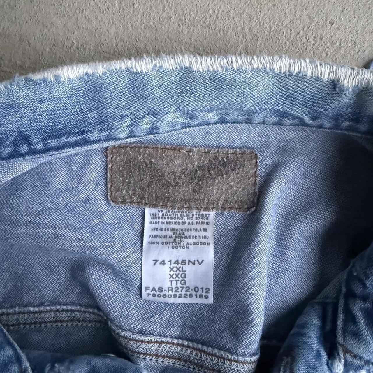 Wrangler Men's Jacket - Blue - XL – 90s blue deni… - image 3