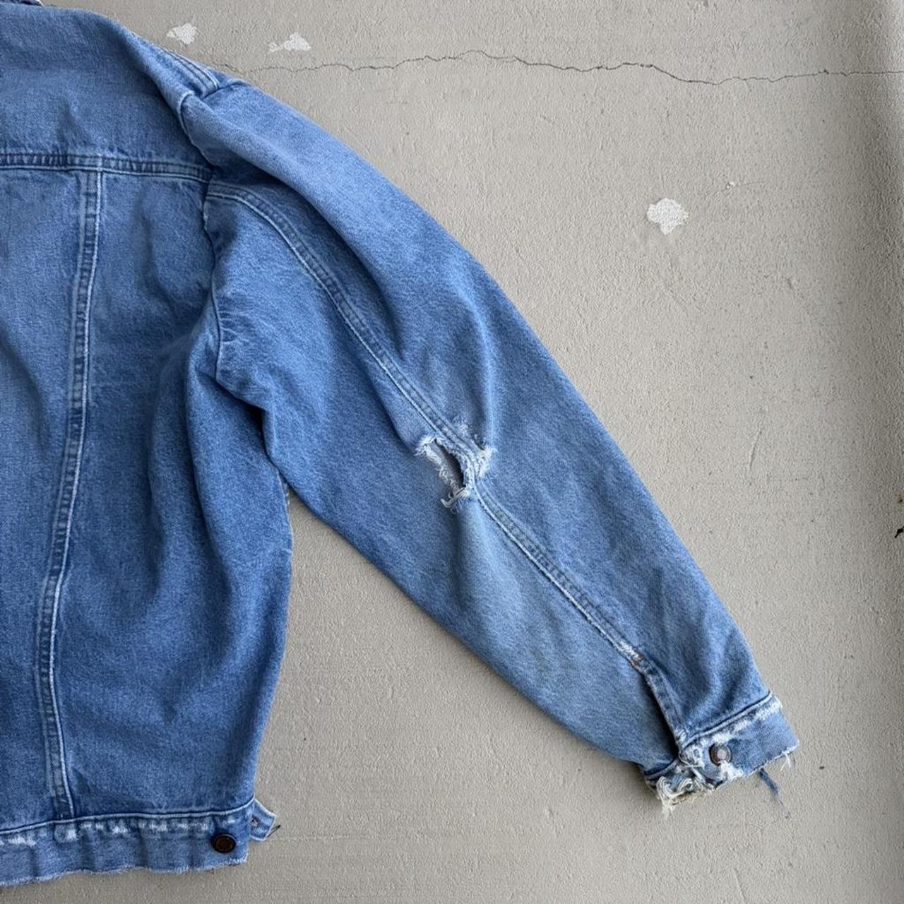 Wrangler Men's Jacket - Blue - XL – 90s blue deni… - image 6