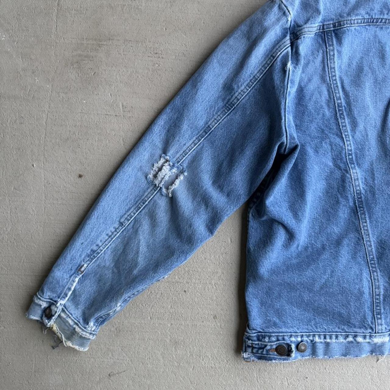 Wrangler Men's Jacket - Blue - XL – 90s blue deni… - image 7