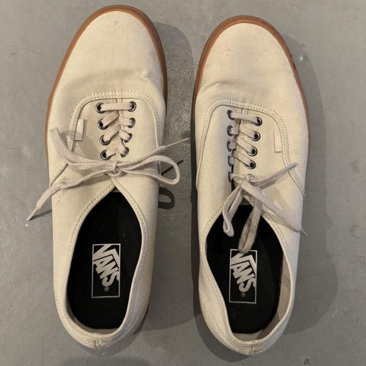 Vans cream light tan mens Depop