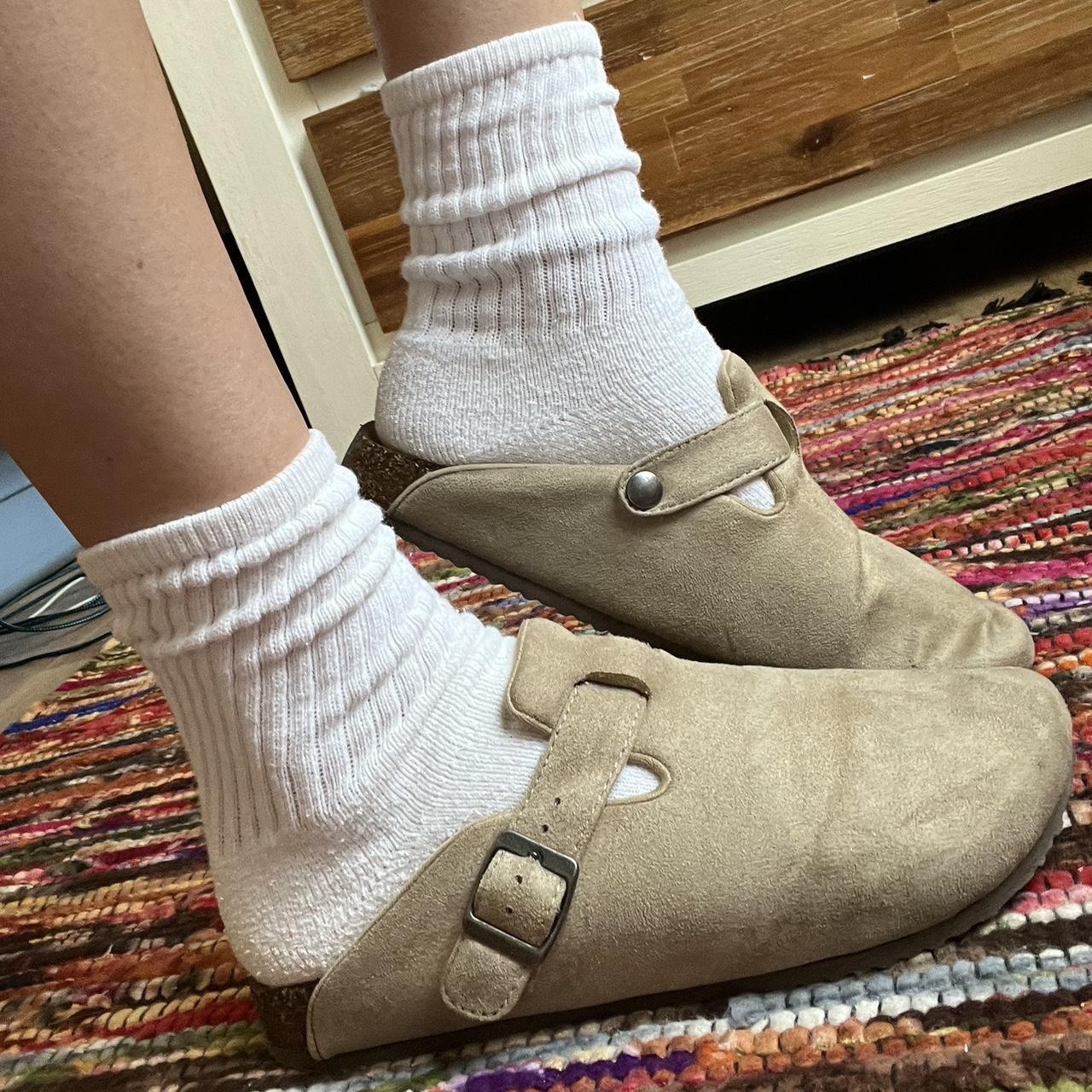 BIRKENSTOCK BOSTON DUPES cutest color they match... Depop