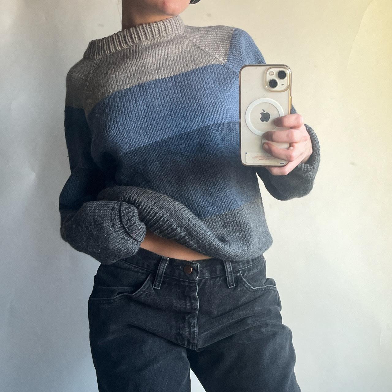 Blue sweater! 🍃🍁there’s a bit of a snag in this.... - Depop