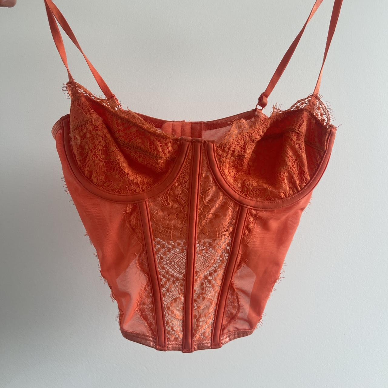 Glassons Orange Corset Top Size 8 Fit Size Small Depop 0530