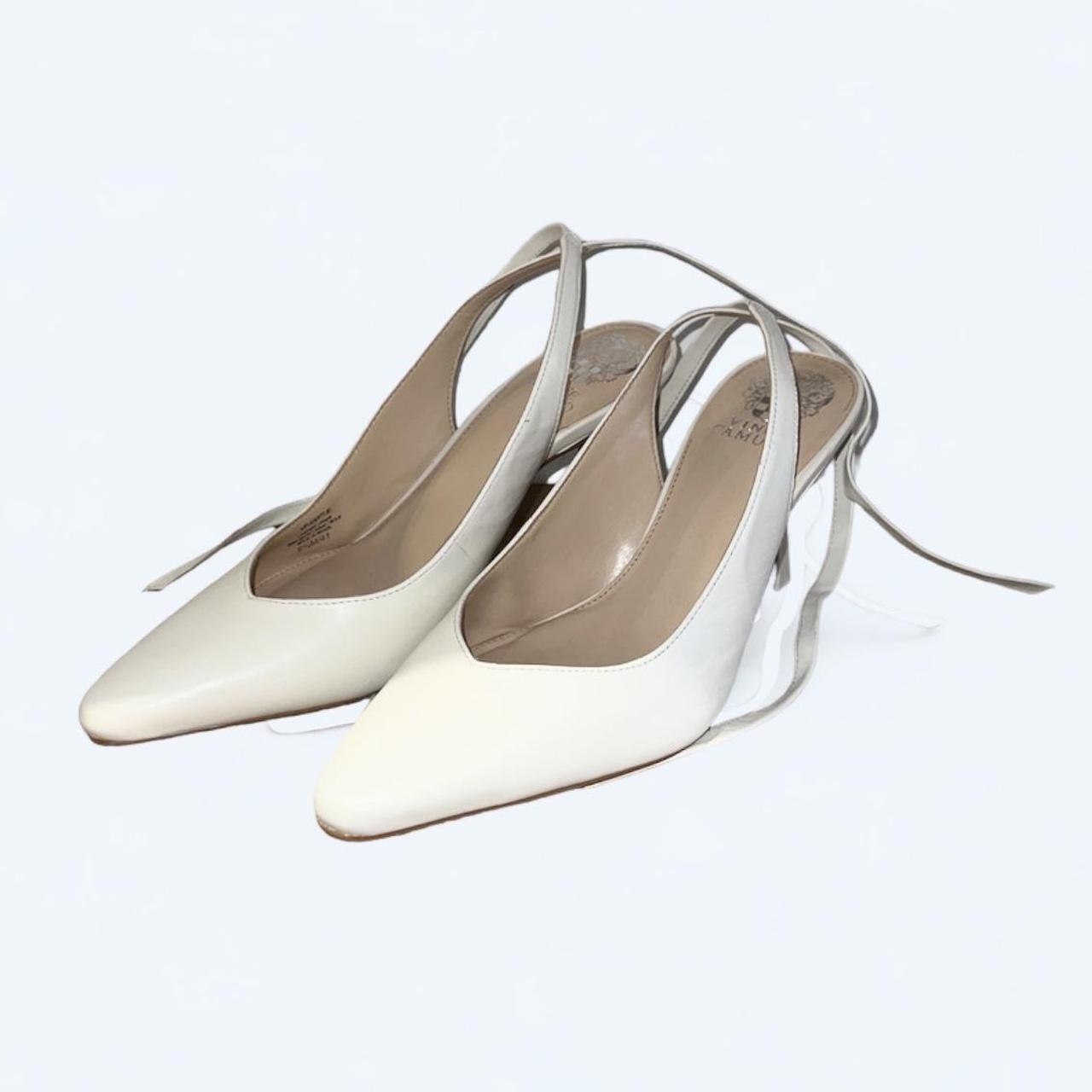 Vince Camuto Women's Cream and White Courts