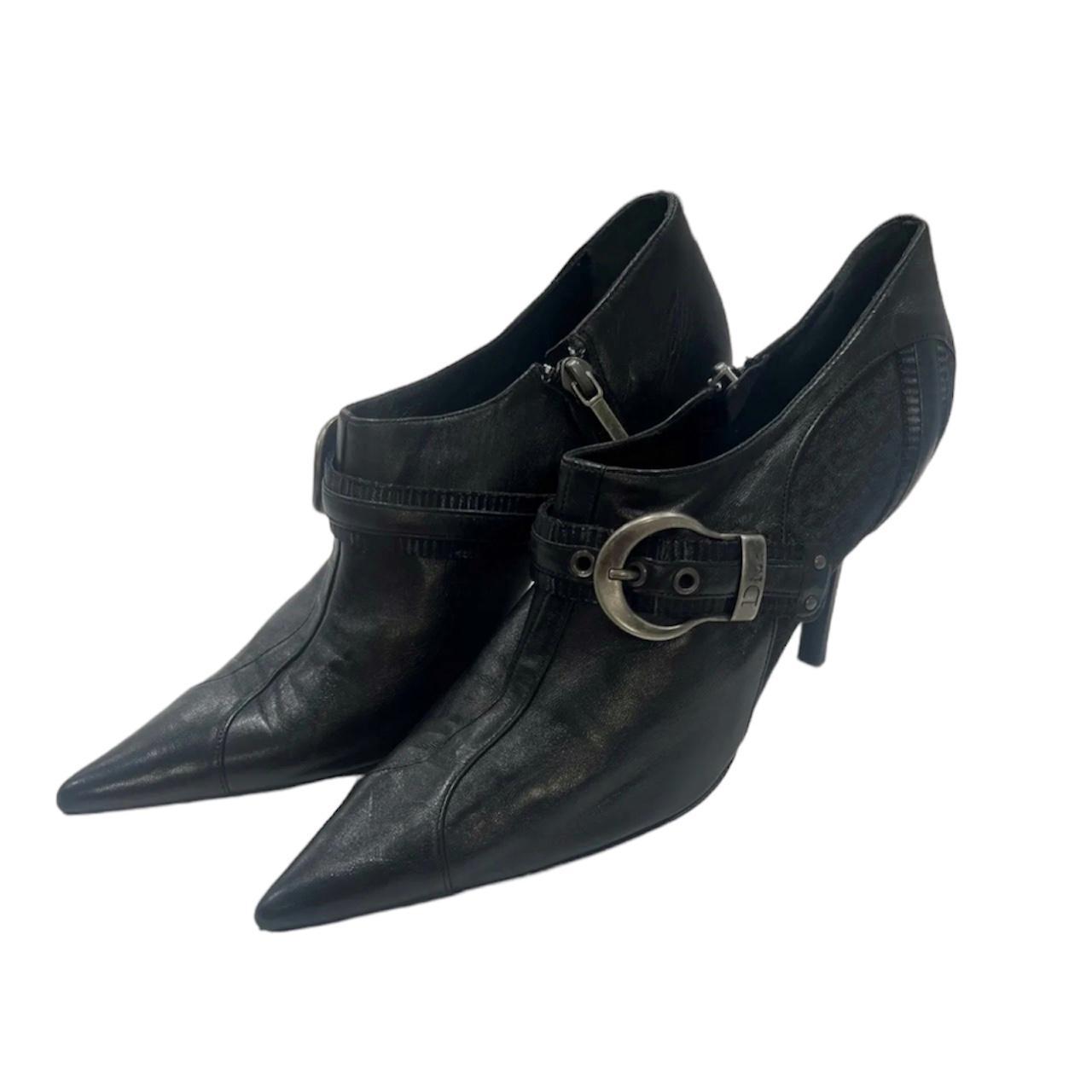Dior Pointed Toe Leather Ankle Boots