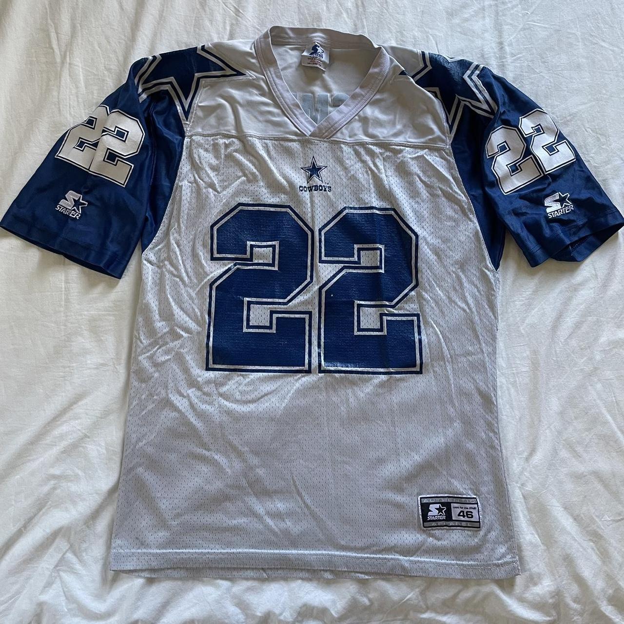 Vintage 90s Starter NFL Dallas Cowboys Emmitt Smith - Depop