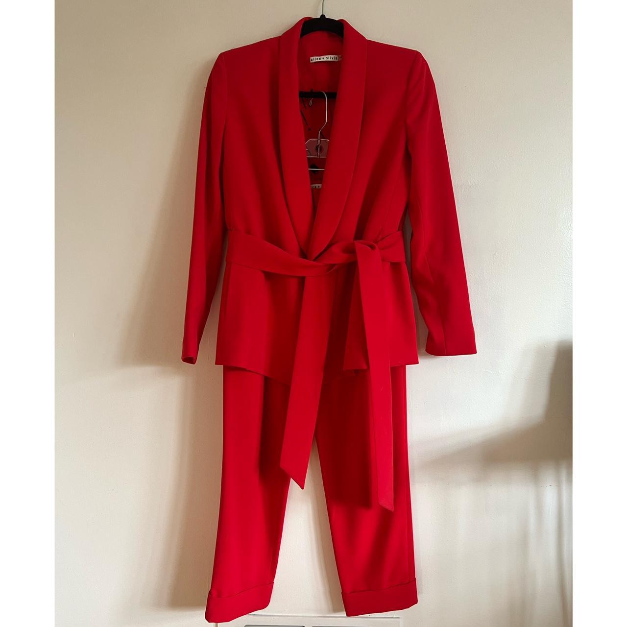 alice + olivia Women's Red Suit