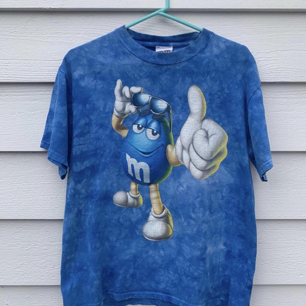 blue m&m t shirt