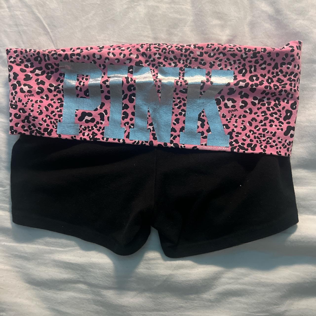 victoria’s secret pink fold over rare mini booty... - Depop