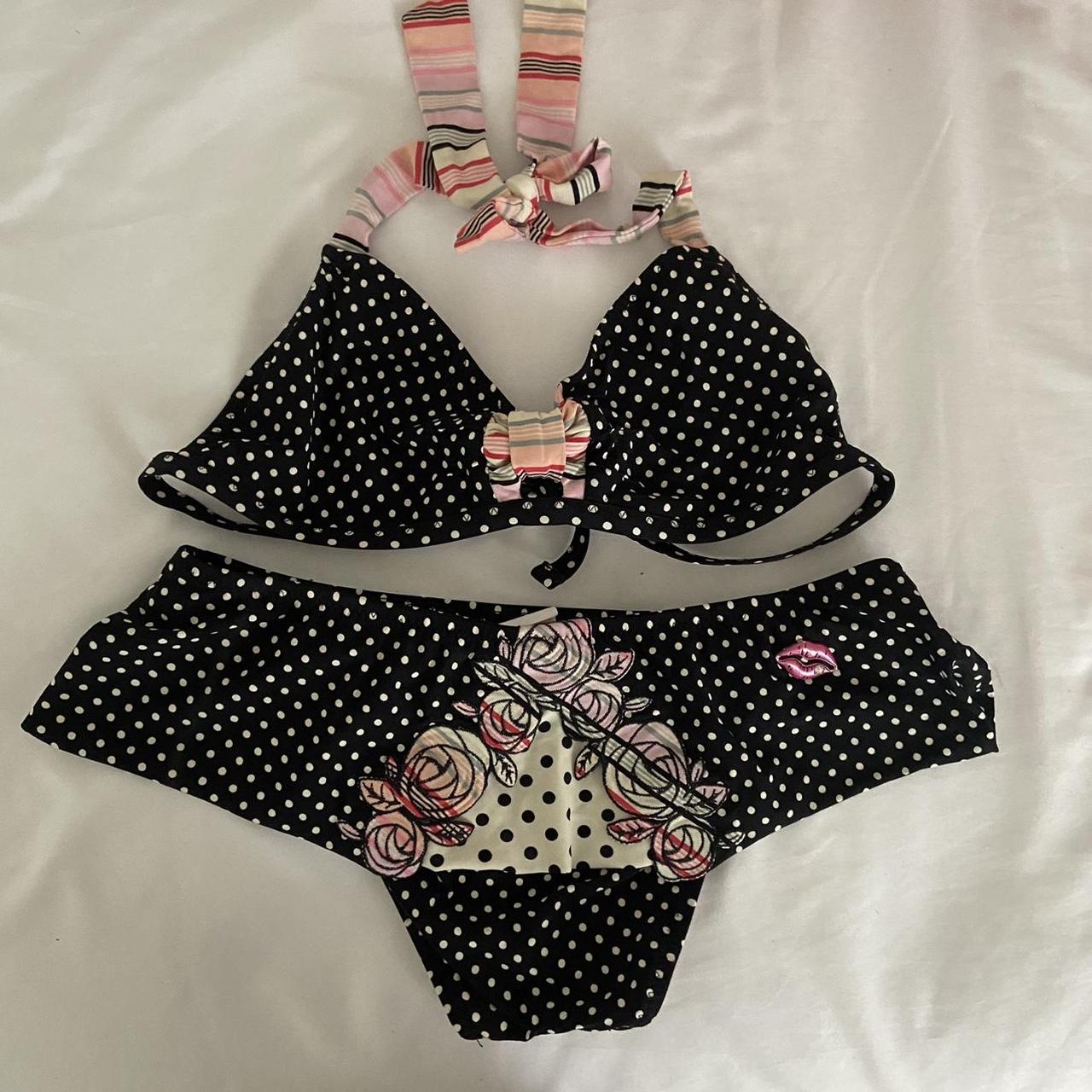 Betsey Johnson Womens Bikinis And Tankini Sets Depop