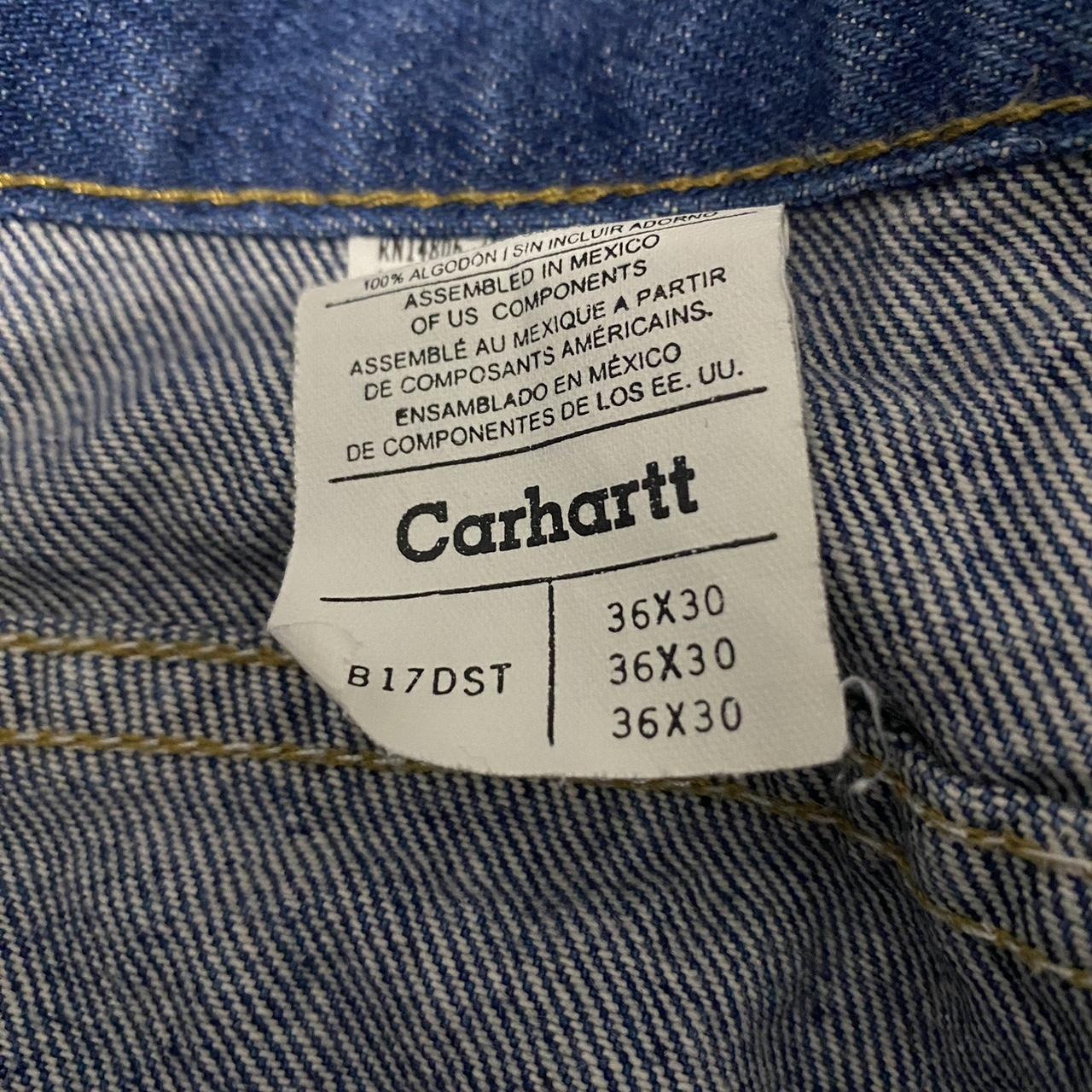 Vintage Carhartt dark wash jeans. Size 36x30. Super... - Depop