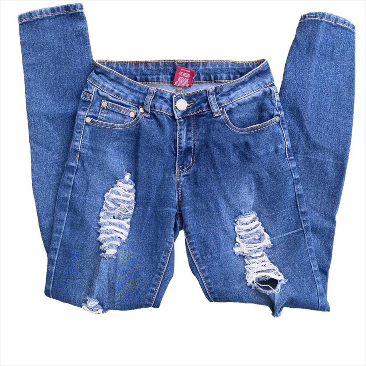 T Y Blue Ripped Distressed Skinny Jeans Great Piece Depop t-y-blue-ripped-distressed-skinny-jeans-great-piece-depop