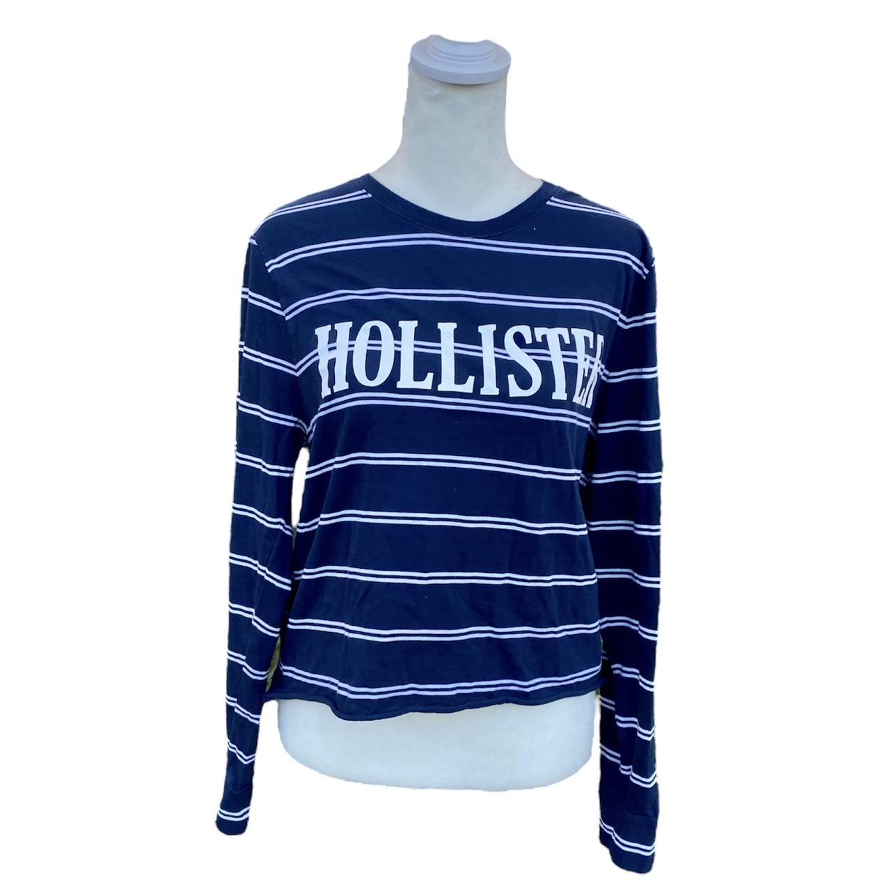 Hollister navy blue long sleeve online