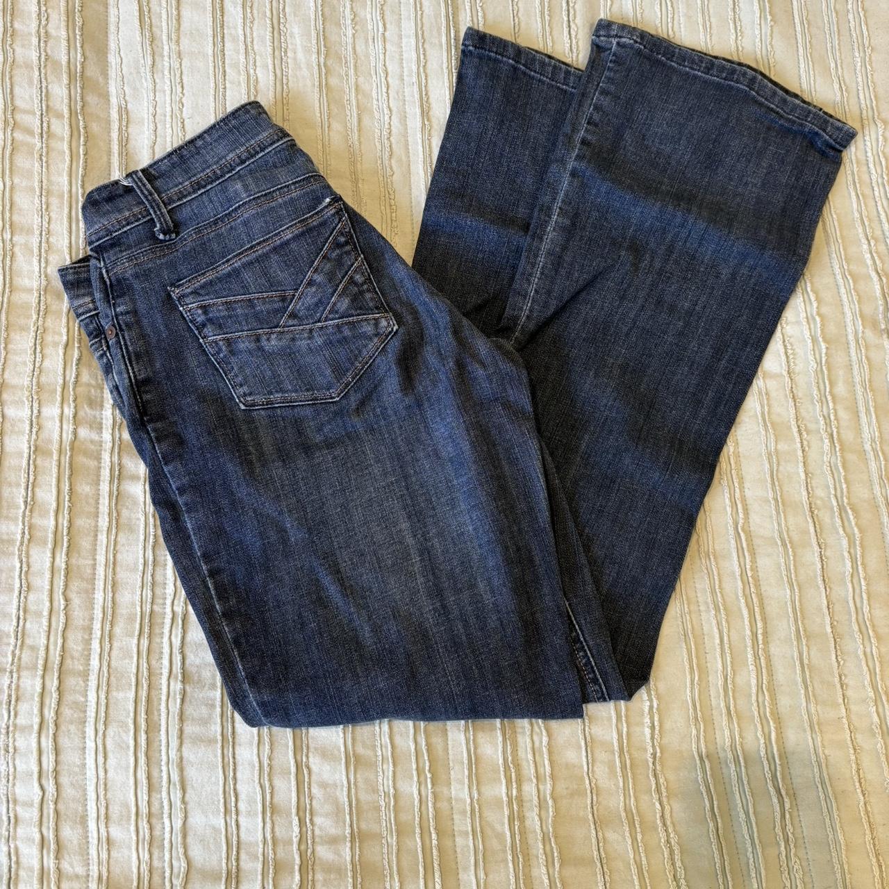 Low rise bootcut jeans, perfect y2k style and make... - Depop