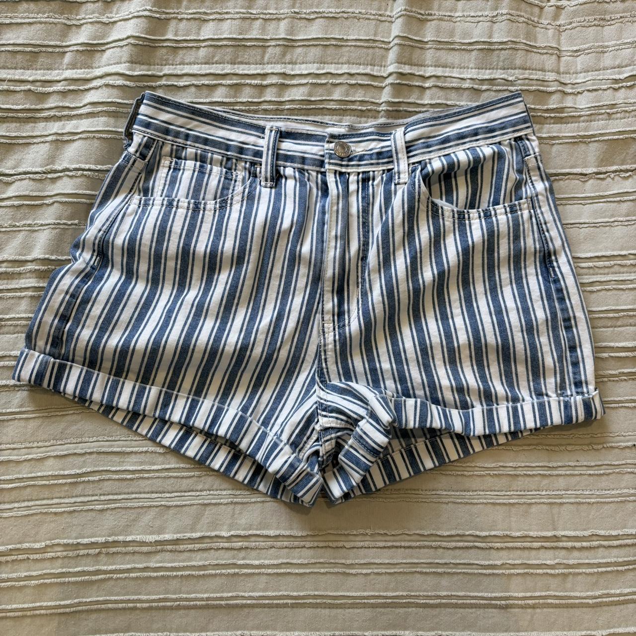 American eagle striped shorts on sale