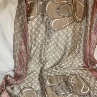 Louis Vuitton Silk Monogram Poodle Animalle Bandeau Rose Pale