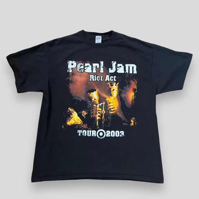 Vintage Pearl Jam Riot Act 2003 Tour T-Shirt XL... - Depop