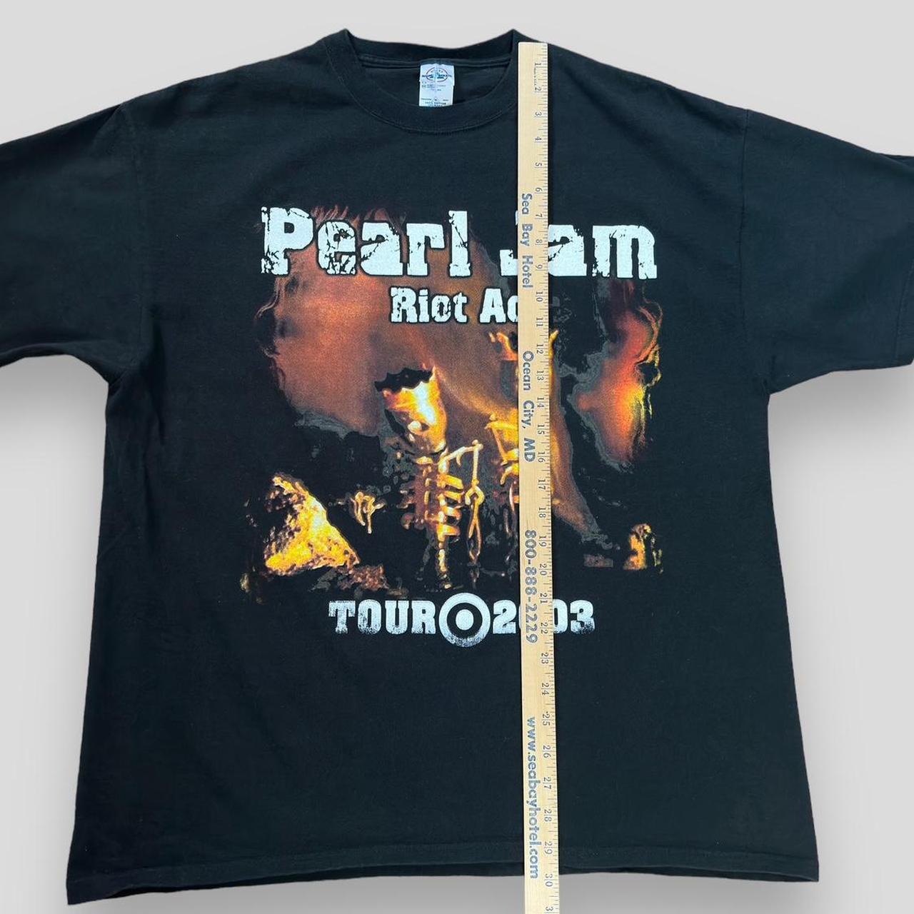 Wyco Vintage 2003 Pearl Jam Riot ACT Tour Shirt