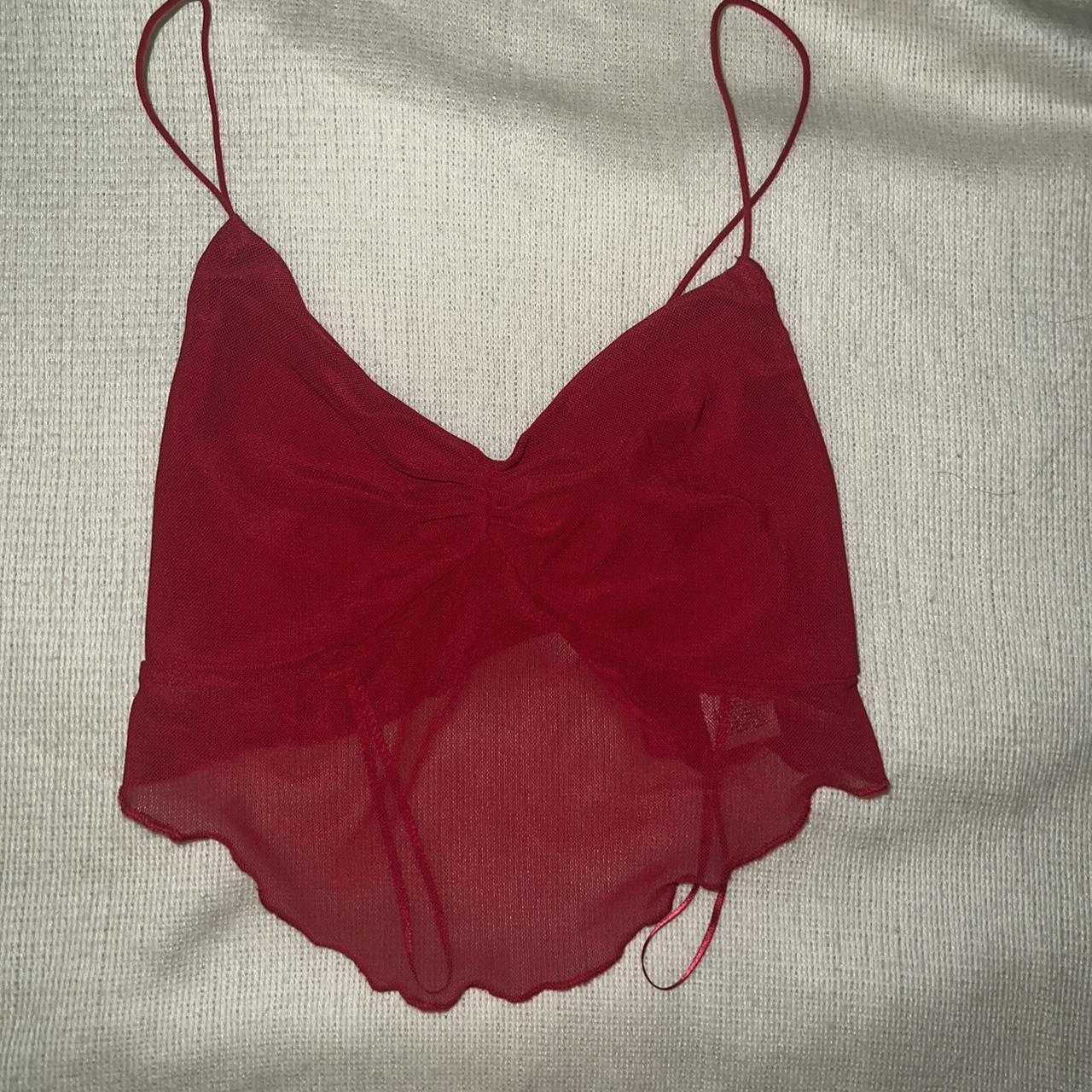 LIPSY LONNIE BURGUNDY BRALETTE- brand new never - Depop