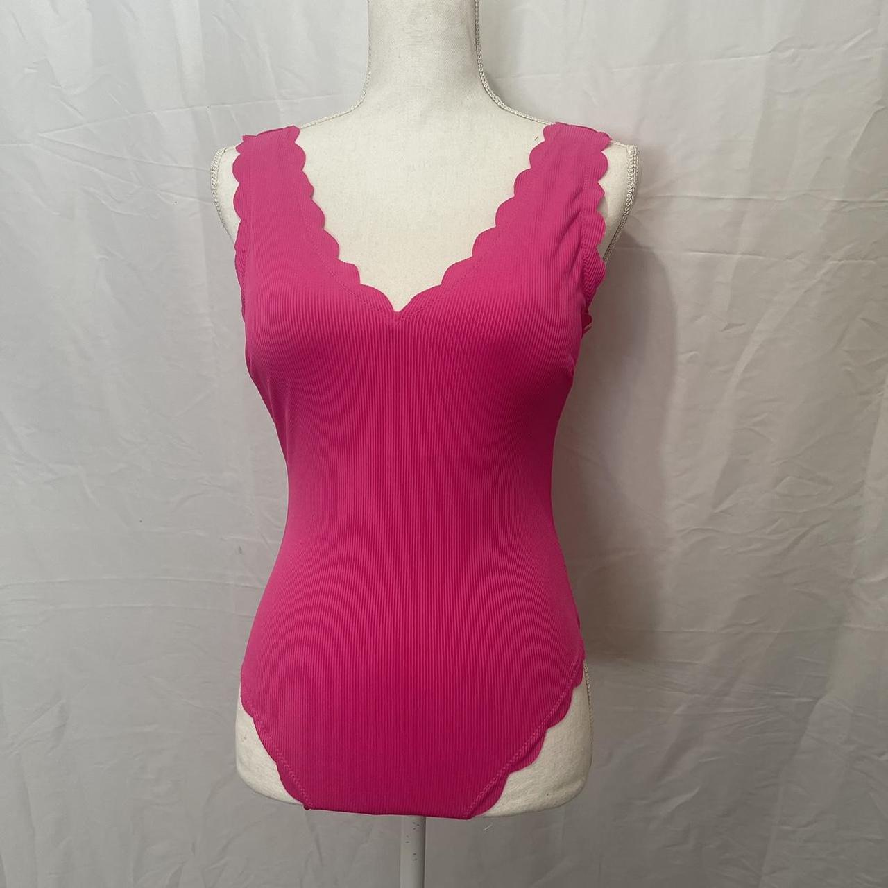 Brand New One piece Pink bathing suit - Depop