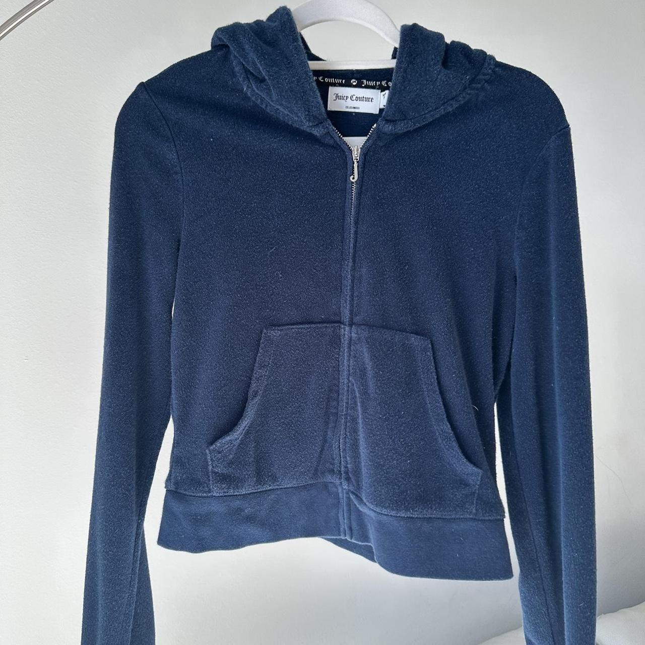 Beautiful Navy Blue Juicy Couture Tracksuit Jacket - Depop