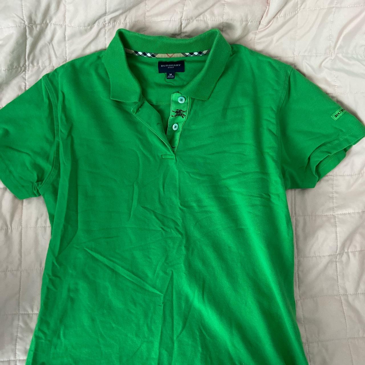 Burberry polo shirt sales womens green