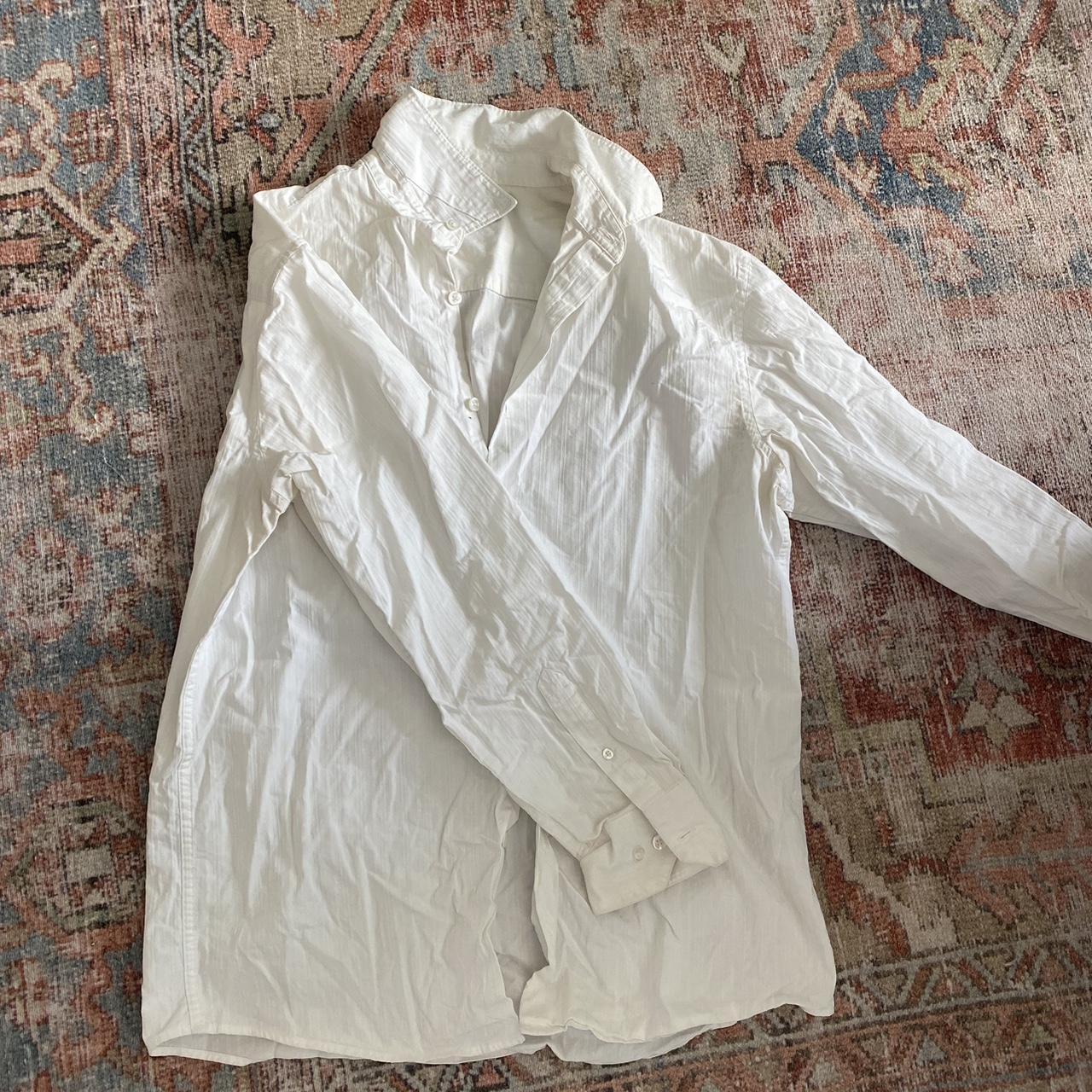 Liz Claiborne Women's White Shirt | Depop