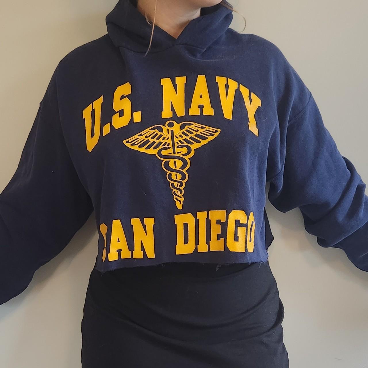 Us navy hoodie women's hot sale