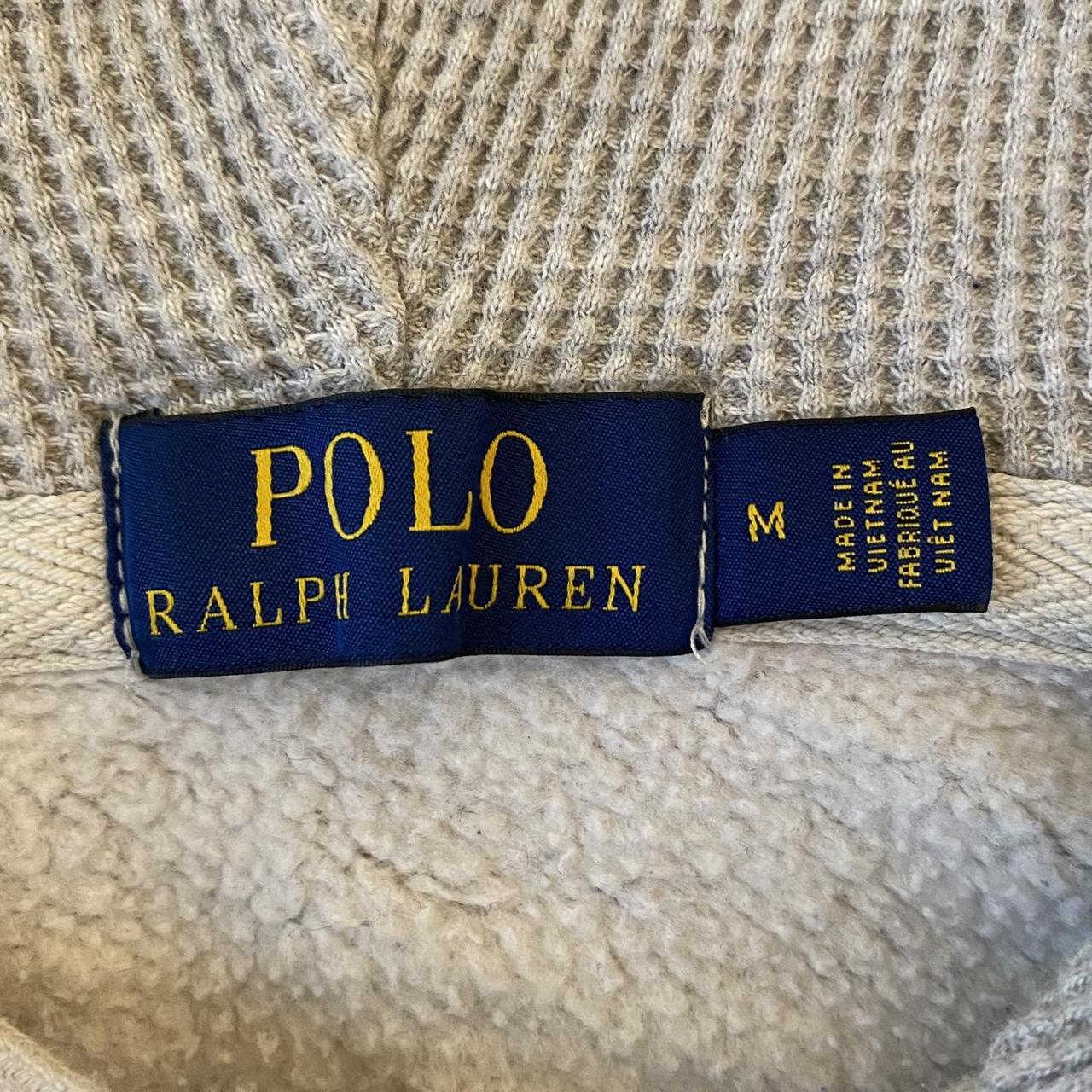 Polo zip up hoodie wear on zipper shown in last photo. - Depop