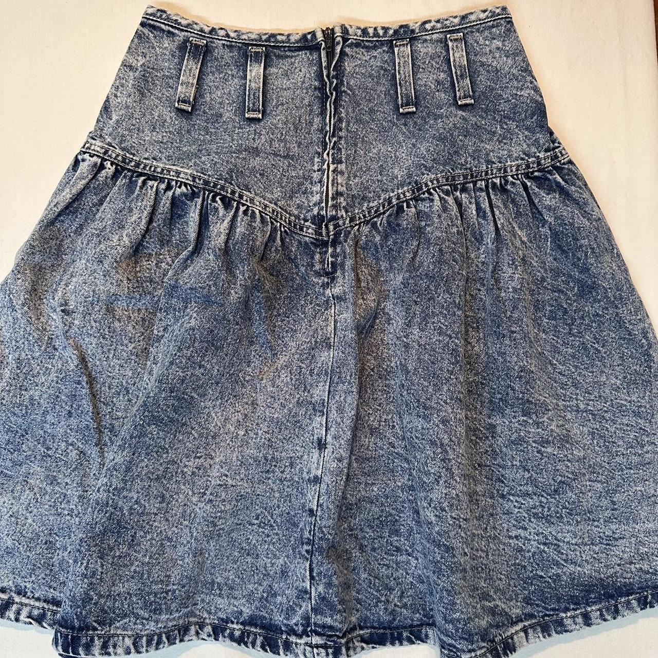 80s Jean Skirt Acid Wash Denim Mini Skirt Jeans Blue | Shop Exile | Tucson,  AZ