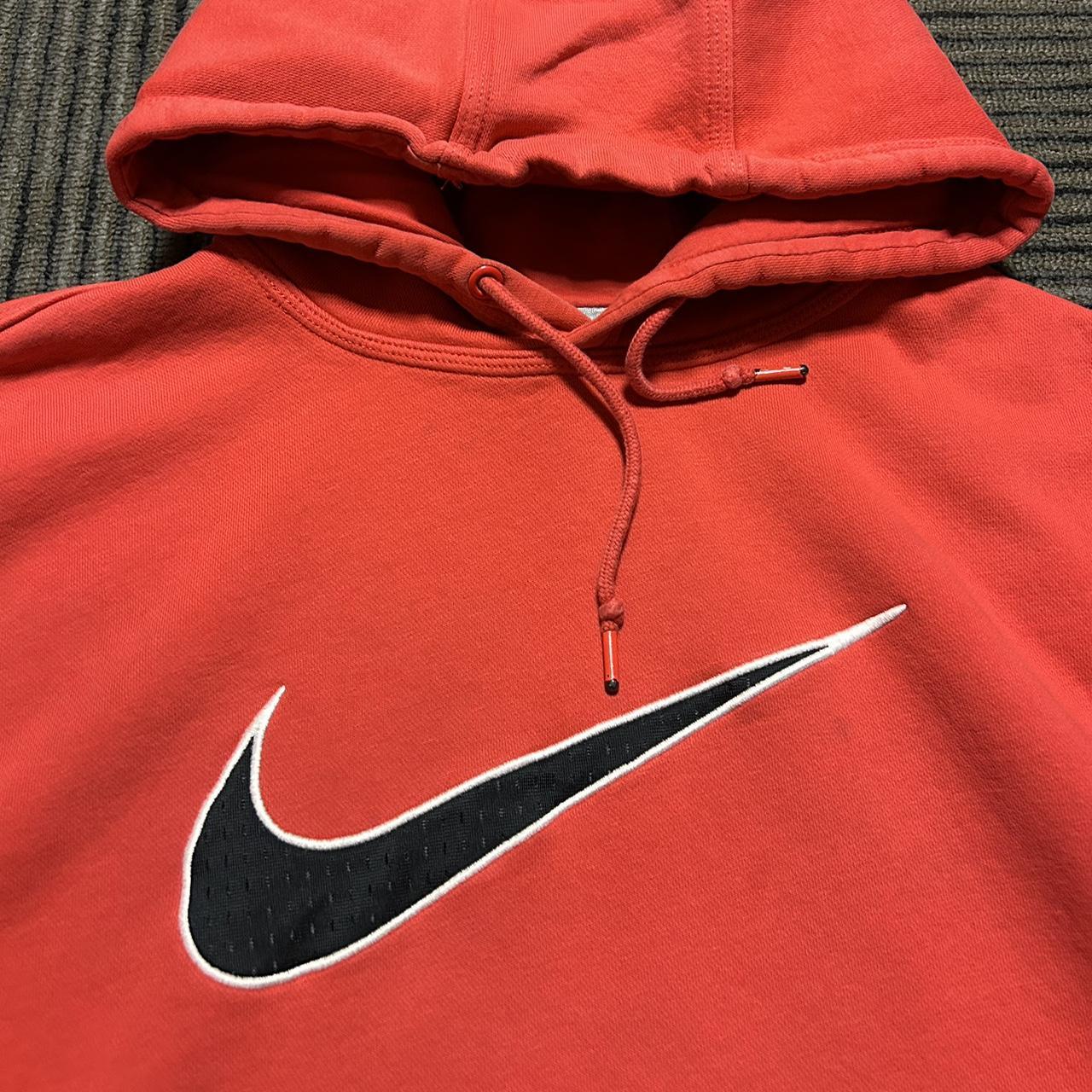 Nike Men's Red and Black Hoodie | Depop