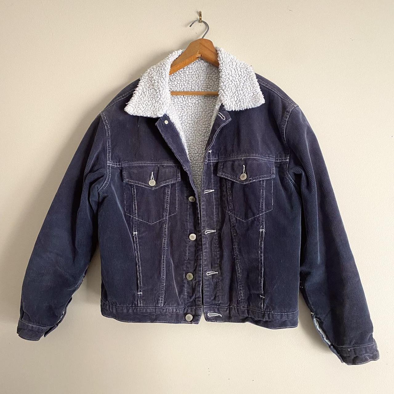 Brandy Melville Women's Navy Jacket | Depop