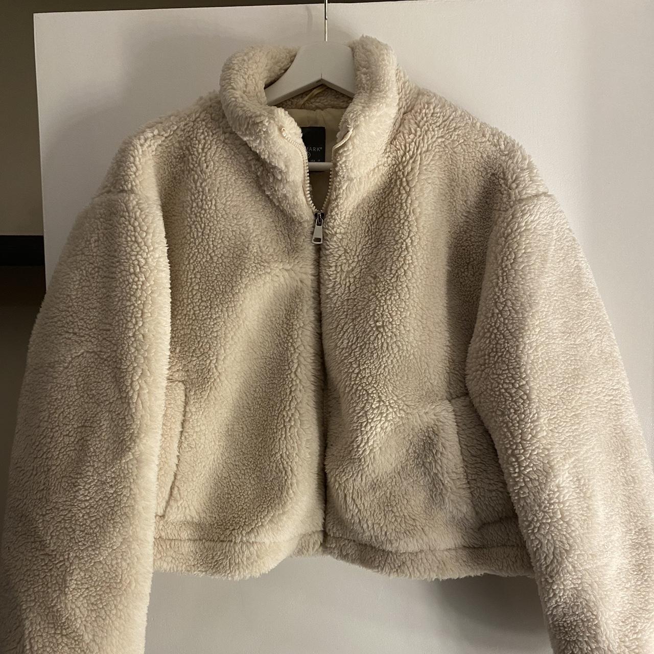 Cropped teddy bear coat, great for the winter... - Depop