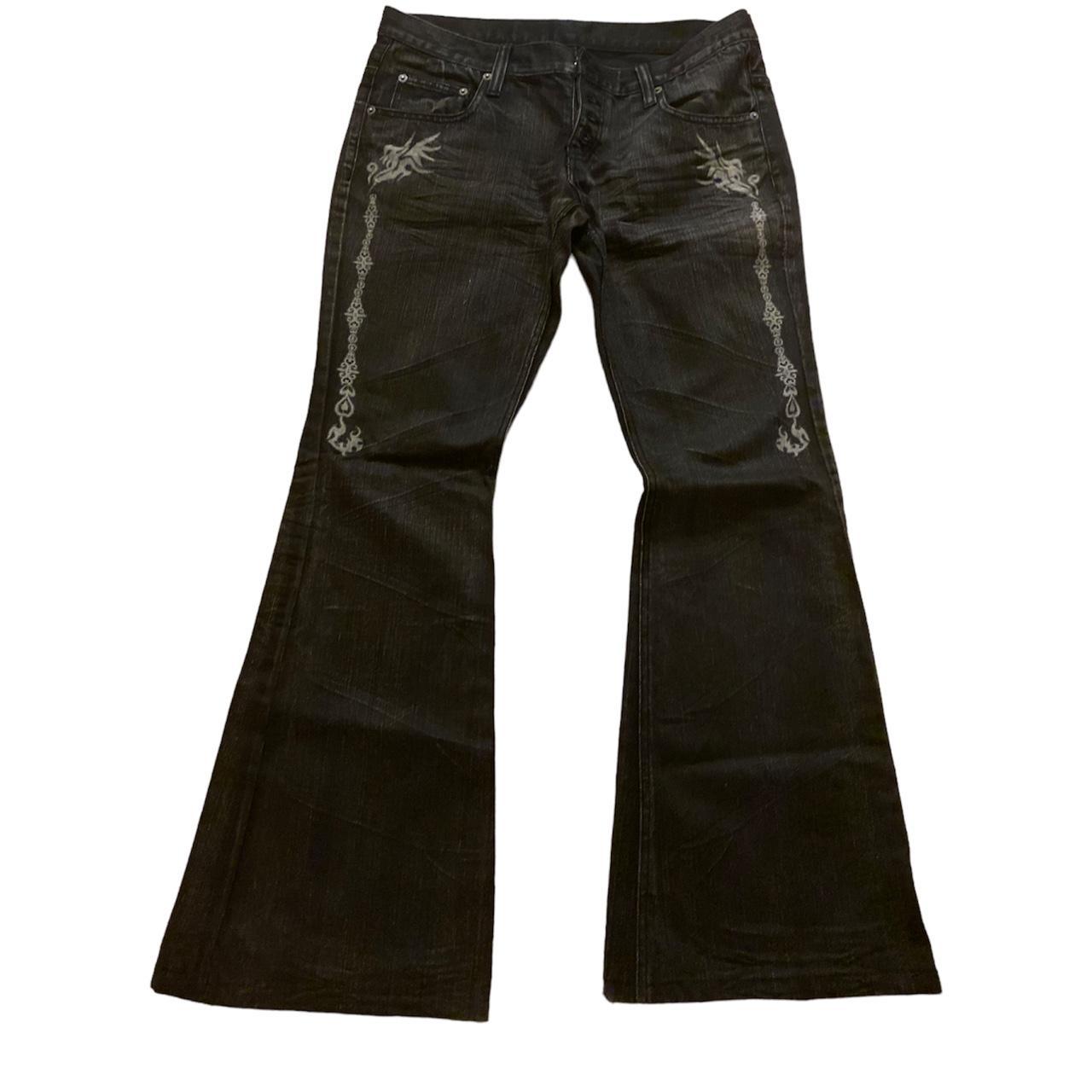 Hysteric Glamour Men's Black and Grey Jeans