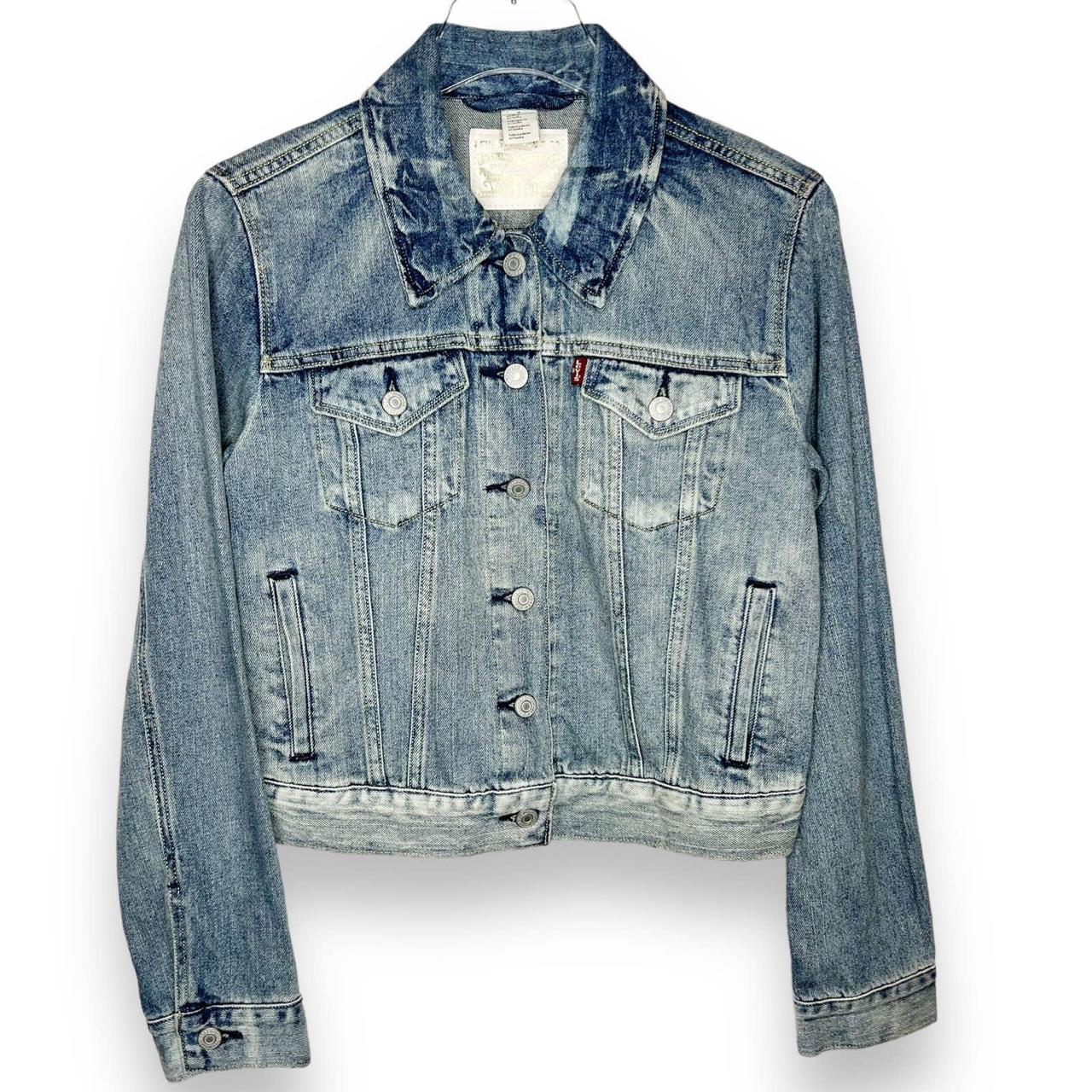 long cut up jean jacket