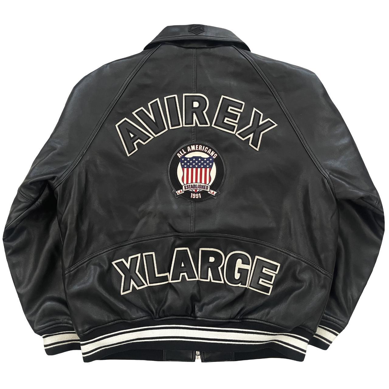 Avirex Icon Leather Varsity Jacket, Avirex x XLARGE...