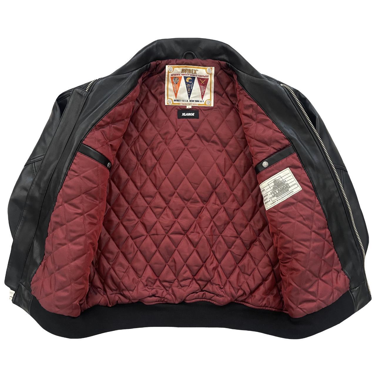 Avirex Icon Leather Varsity Jacket, Avirex x XLARGE...