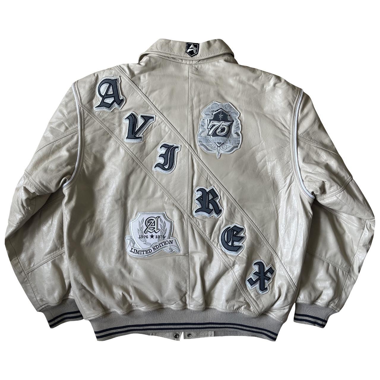 Avirex Leather Varsity Jacket Vintage Avirex | Depop