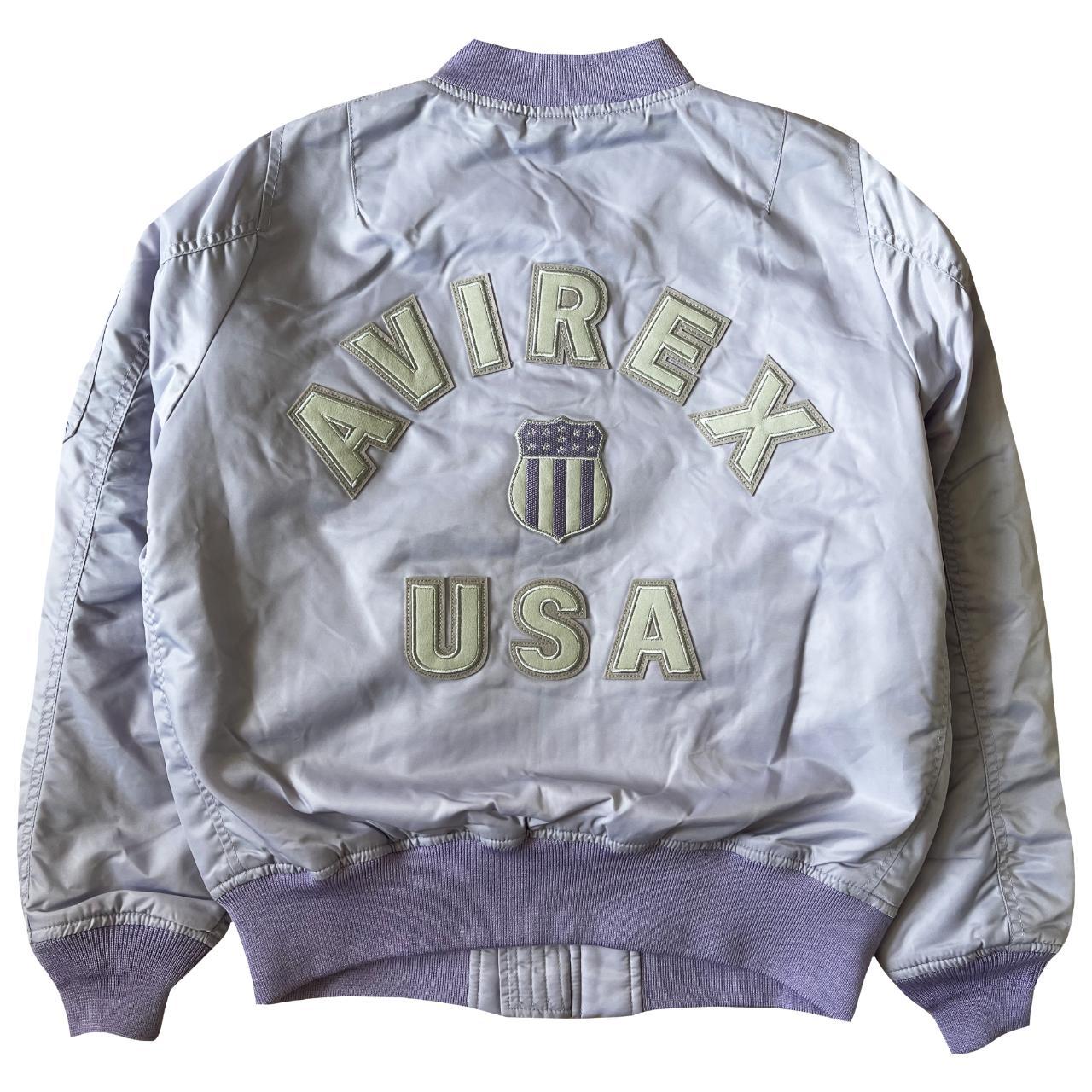 Avirex Flyers Leather Varsity Jacket 90's era | Depop