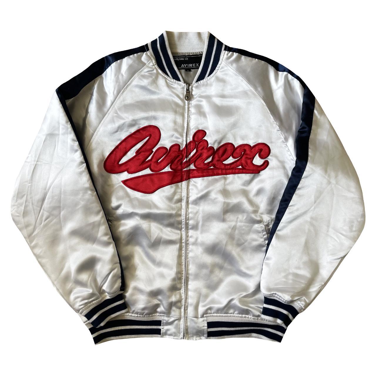 Avirex Flyers Leather Varsity Jacket 90's era | Depop