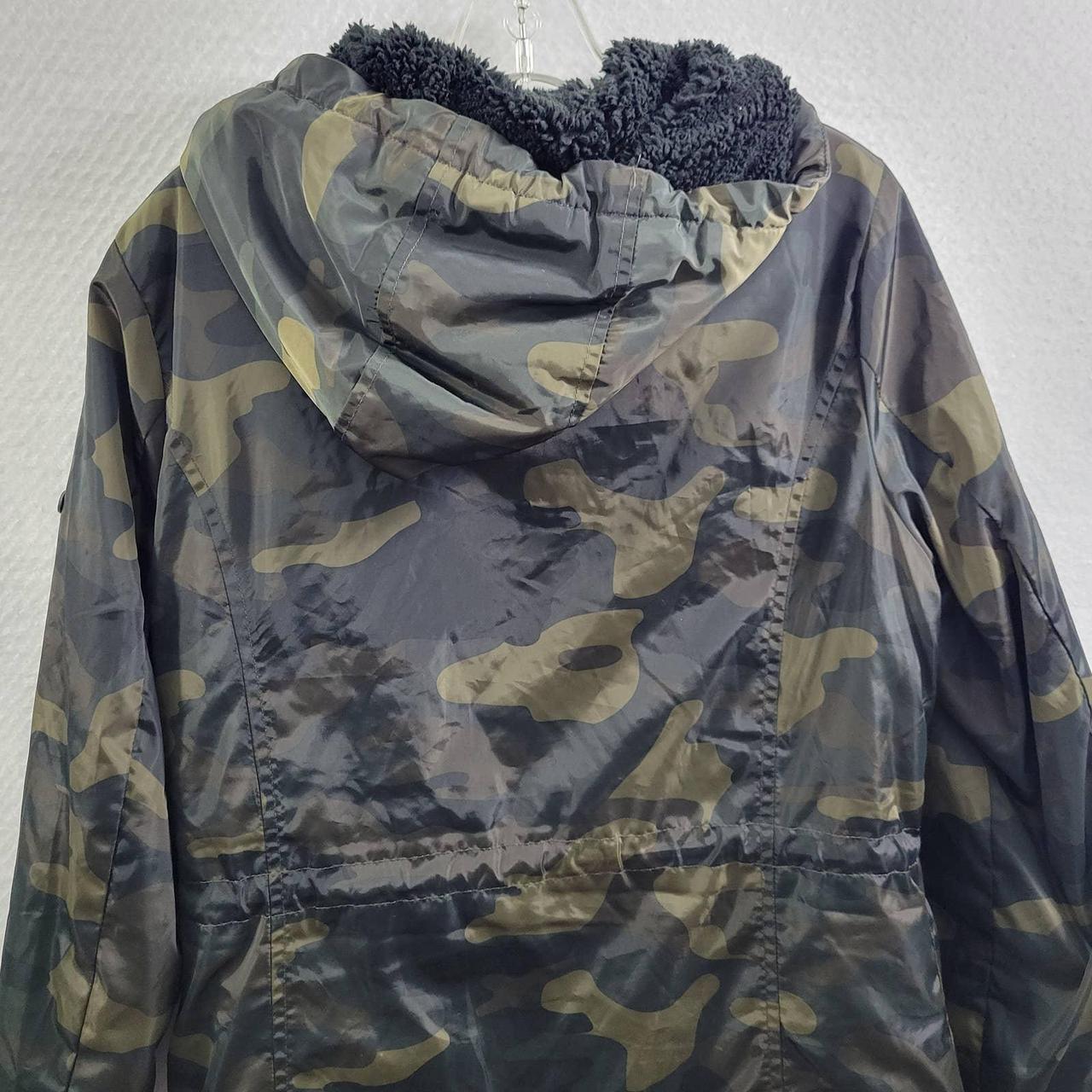 Lucky Brand Womens Parka Jacket Coat Camo Pockets - Depop