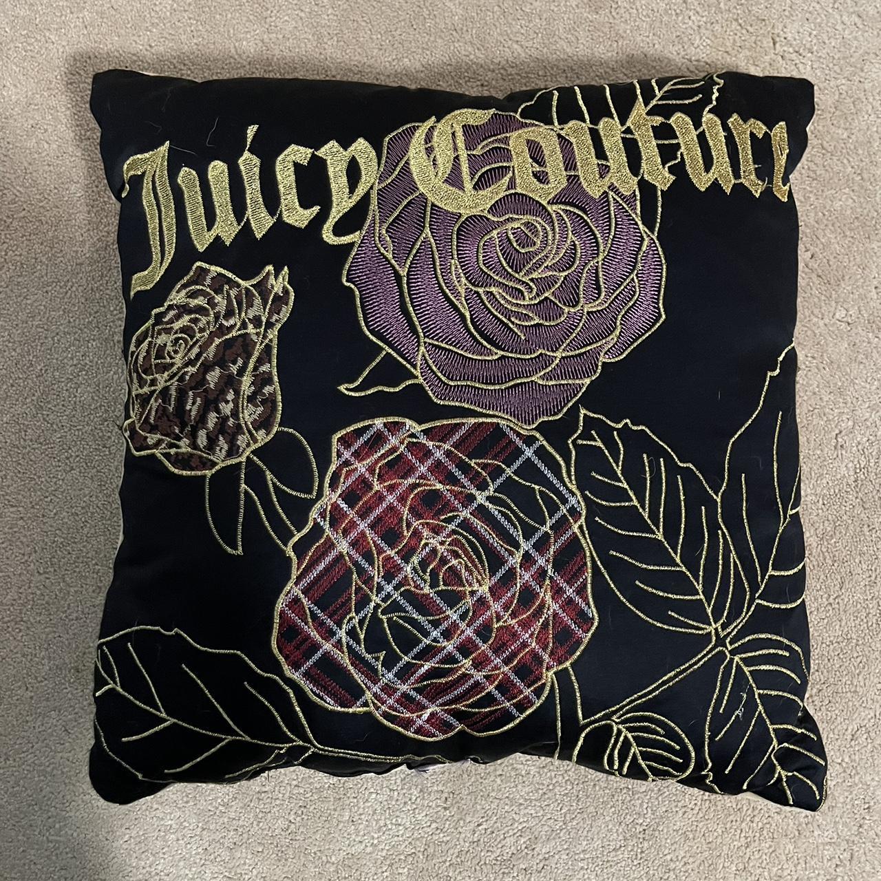 Adorable Y2k Juicy Couture Flannel Throw Pillow No... - Depop