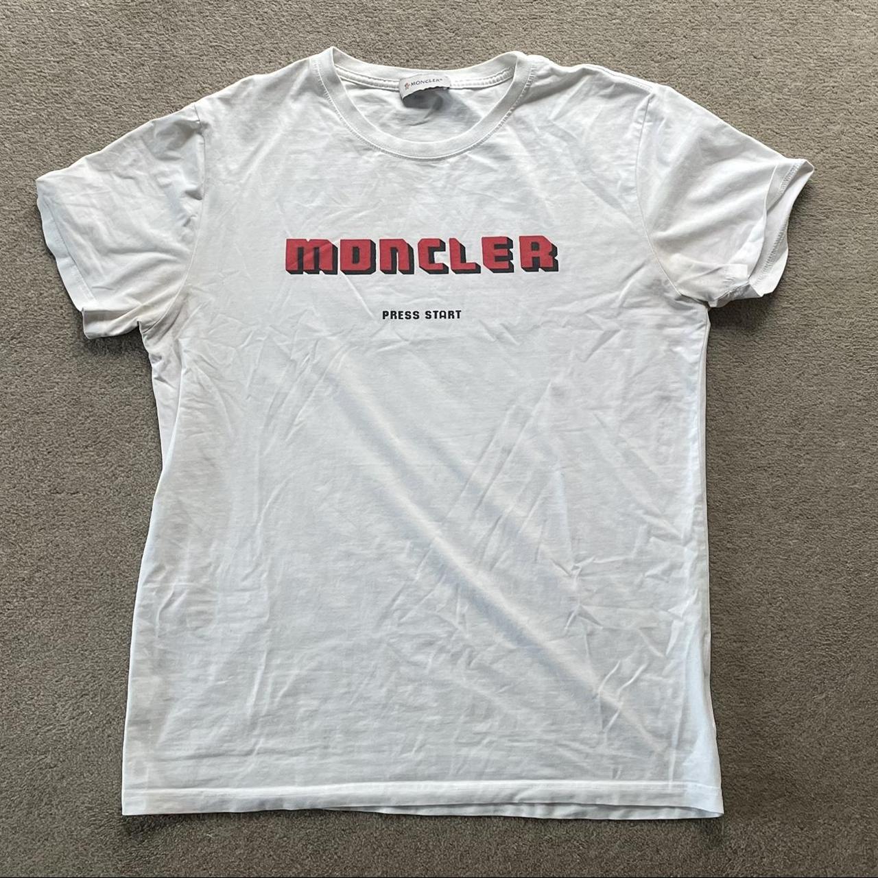 Moncler Press start t shirt Slightly faded in